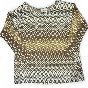 Ariat Women’s Shirt “Tahos Top” Blouse Aztec Long Sleeve Western Boho Medium